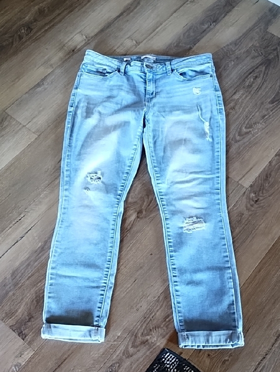 LC Lauren Conrad Denim - LC Lauren Conrad Light Blue Distressed Jeans